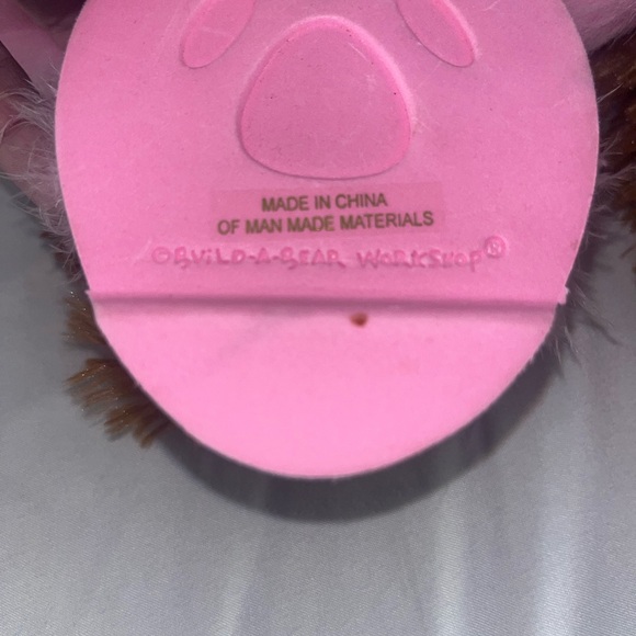 Build-A-Bear Pink Paw Print Plush - Picture 3 of 5
